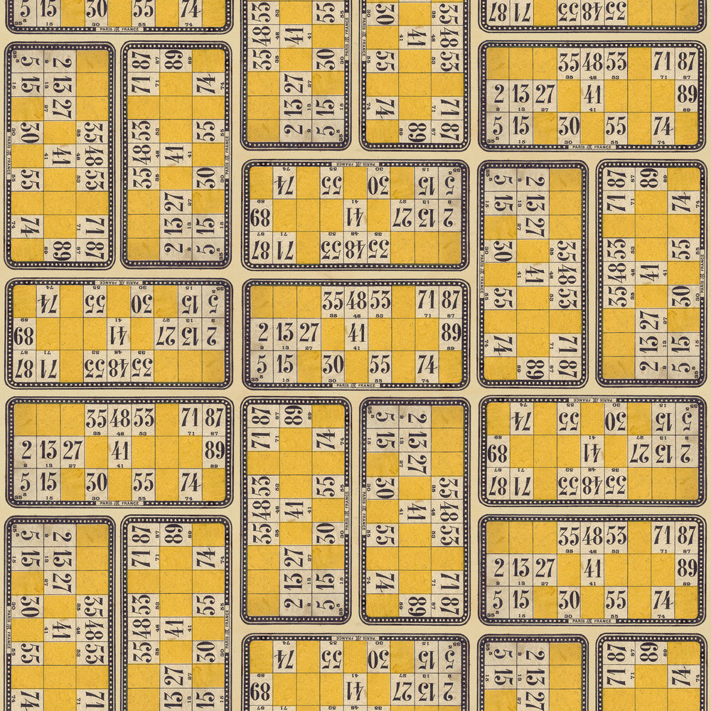 Tim Holtz Fabric By The Yard Yellow Numbers pwth246 Eclectic Elements Palette