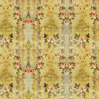 Tim Holtz Fabric By The Yard Yellow Wallpaper pwth247 Eclectic Elements Palette