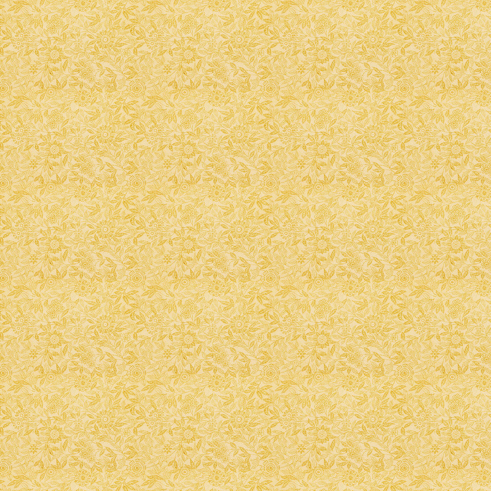 Tim Holtz Fabric By The Yard Yellow Tiny Print pwth248 Eclectic Elements Palette