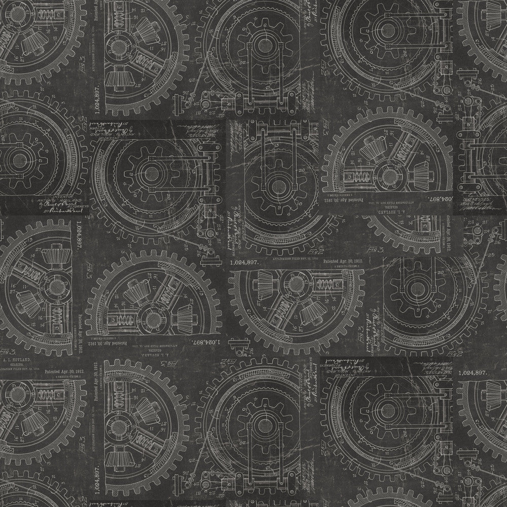 Tim Holtz Fabric By The Yard Neutral Gears pwth255 Eclectic Elements Palette