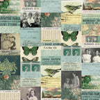 Tim Holtz Fabric Palette Teal Bundle of 10 Fat Quarters