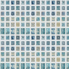 Tim Holtz Fabric By The Yard Blue Stamps pwth281 Eclectic Elements Palette