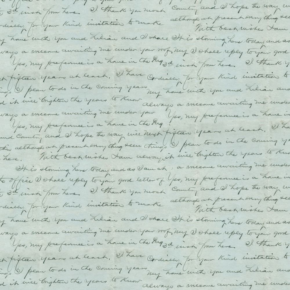 Tim Holtz Fabric By The Yard Blue Script pwth284 Eclectic Elements Palette