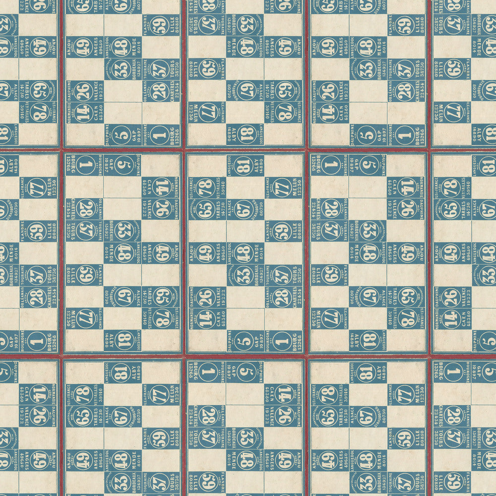 Tim Holtz Fabric By The Yard Blue Numbers pwth286 Eclectic Elements Palette