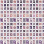 Tim Holtz Fabric By The Yard Purple Stamps pwth301 Eclectic Elements Palette