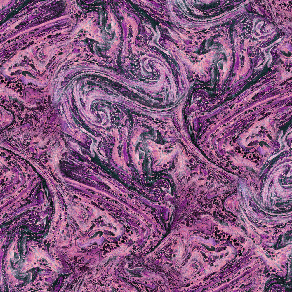 Tim Holtz Fabric By The Yard Purple Marble pwth309 Eclectic Elements Palette