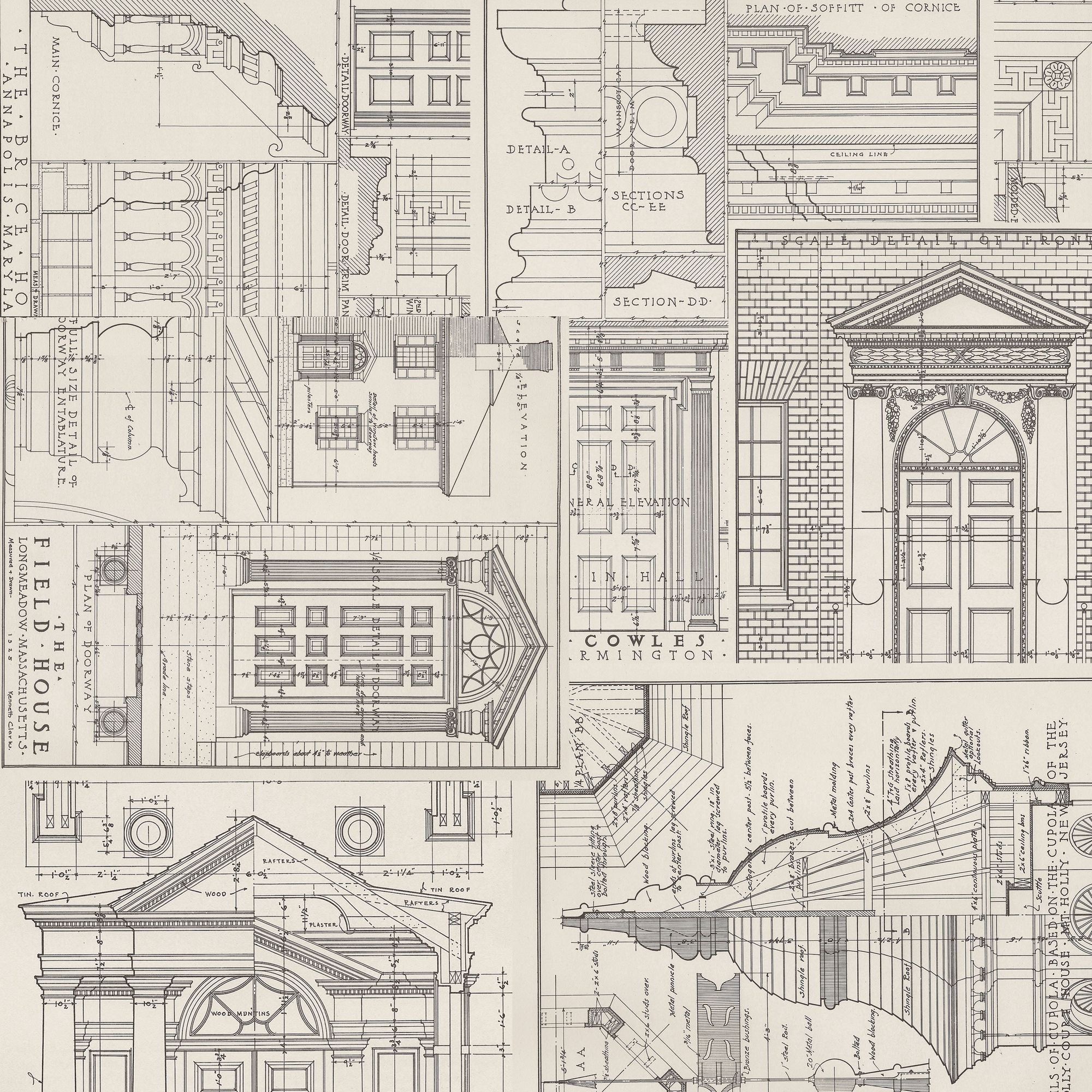 Tim Holtz Fabric By The Yard Charcoal Schematics pwth317 Eclectic Elements Palette