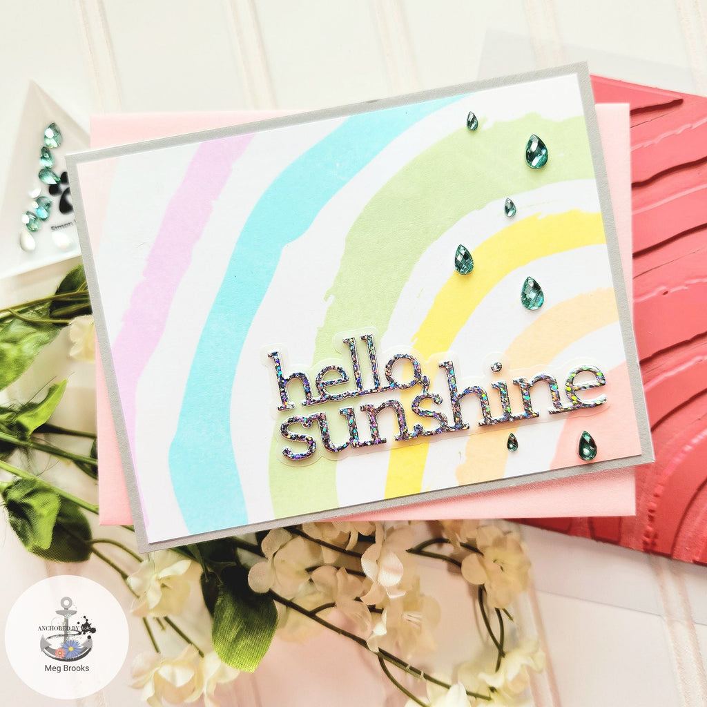 Simon Says Cling Stamps Painted Rainbow sss102699 Dear Friend
