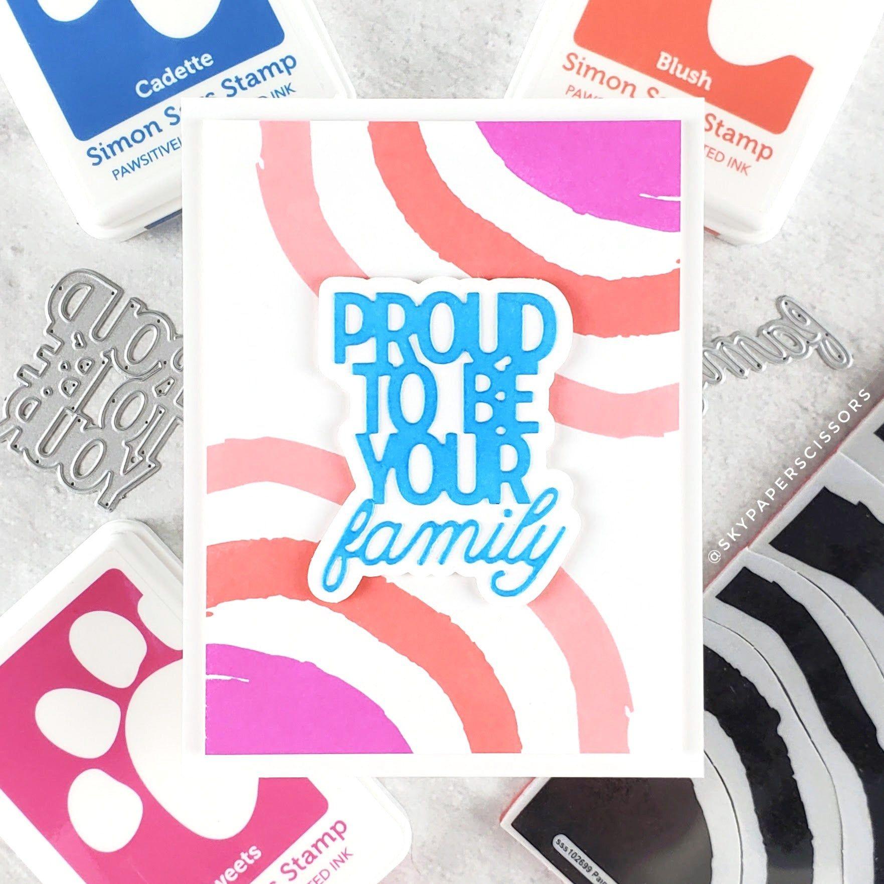 Simon Says Cling Stamps Painted Rainbow sss102699 Dear Friend Love Card | color-code:ALT06