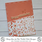 The Rabbit Hole Designs Sentimentally Speaking Dies trh-242d orange background