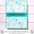 The Rabbit Hole Designs Paisley Bandana Layering Stencils trh-055s congratulations