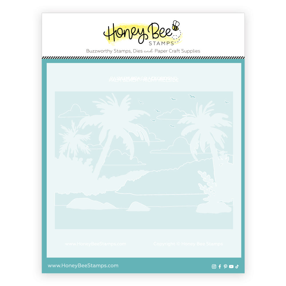 Honey Bee Palm Beach Stencils hbsl-152 Detailed Product View