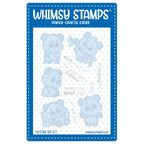 Whimsy Stamps Panda Get Well Outline Dies wsd289a