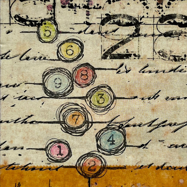 Paper Artsy Eclectica3 Seth Apter Mini 73 Cling Stamp em73 journal detail