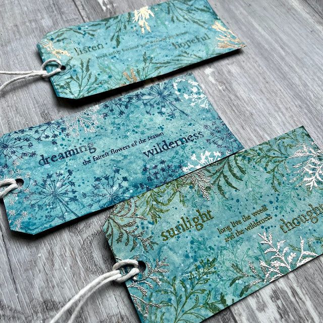 Paper Artsy Alison Bomber Pressed Grasses Edition Cling Stamps