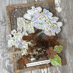 PaperArtsy Alison Bomber Hydrangea Edition Cling Stamps ab057 purple flowers the livelong day was bright card