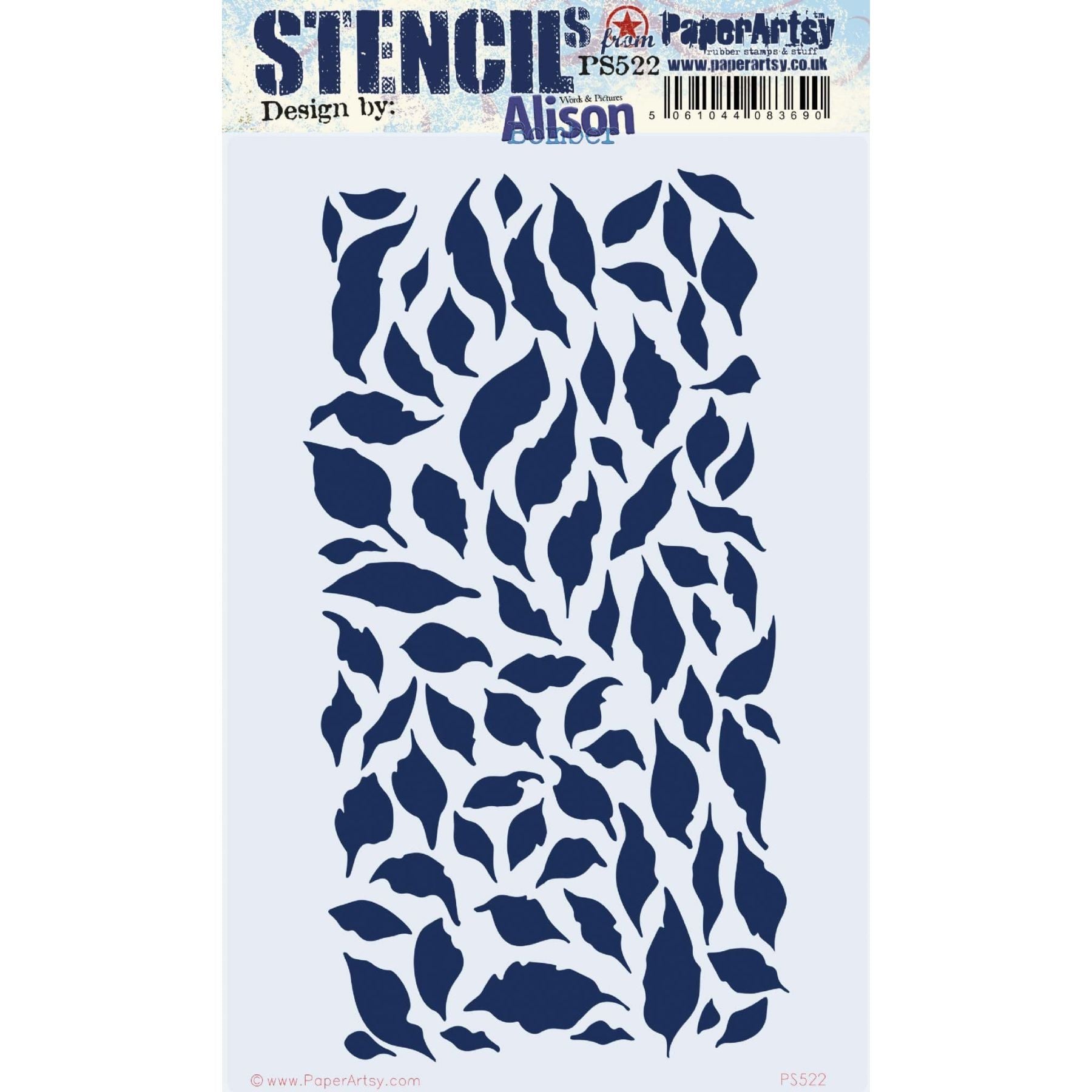 PaperArtsy Alison Bomber Large Stencil ps522