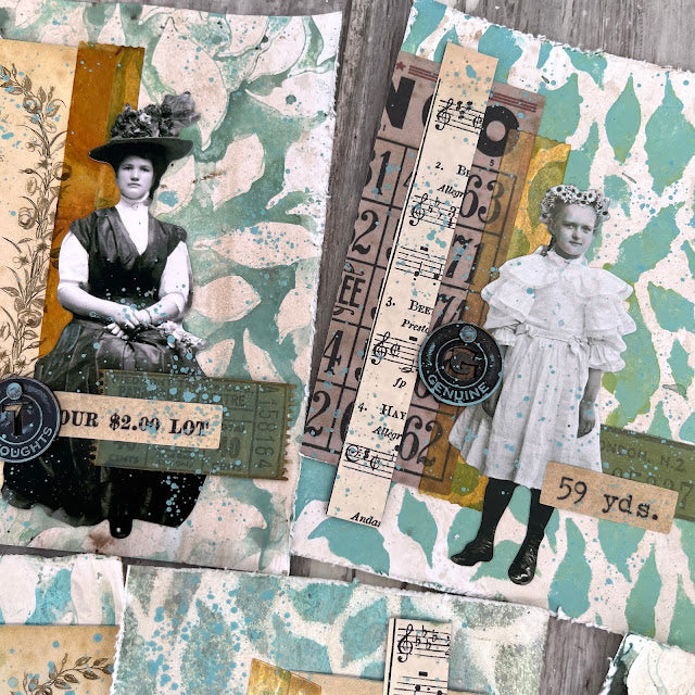 PaperArtsy Alison Bomber Large Stencil ps522 music sheet white dress numbers