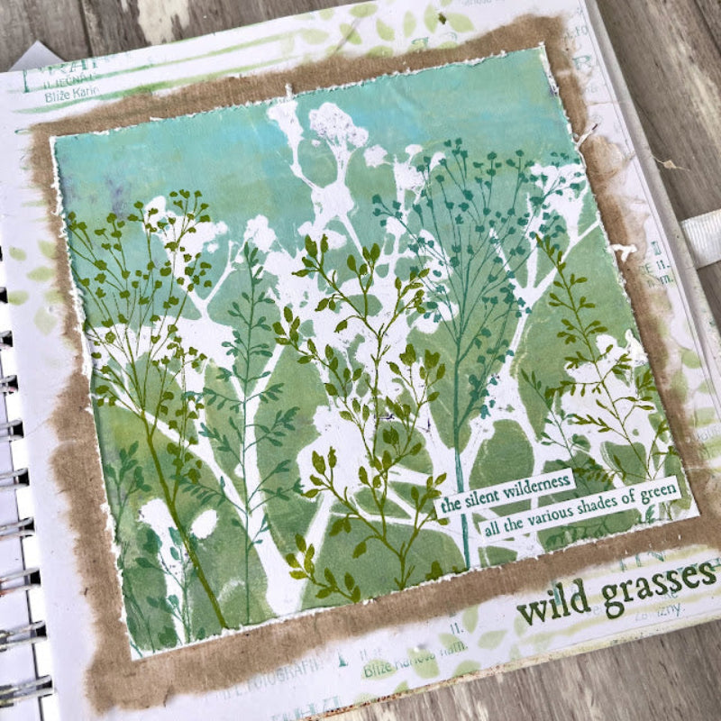 PaperArtsy Alison Bomber Meadow Grass Edition Cling Stamps ab058 wild grasses 