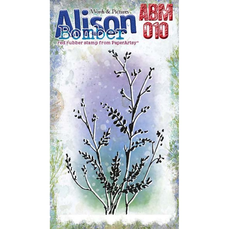 PaperArtsy Alison Bomber Mini Cling Stamp abm010