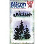 PaperArtsy Alison Bomber Mini Cling Stamp abm011