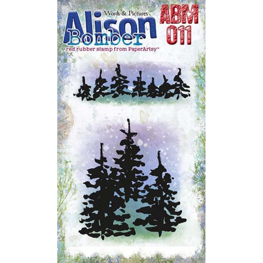 PaperArtsy Alison Bomber Mini Cling Stamp abm011