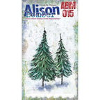 PaperArtsy Alison Bomber Mini Cling Stamp abm015