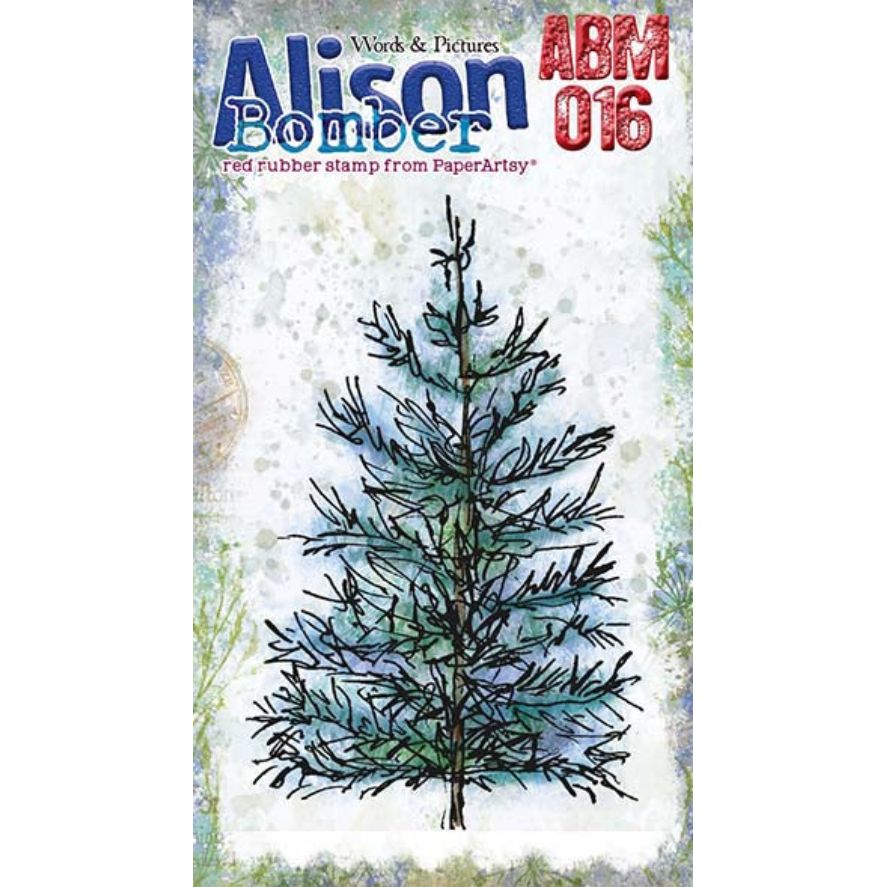 PaperArtsy Alison Bomber Mini Cling Stamp abm016