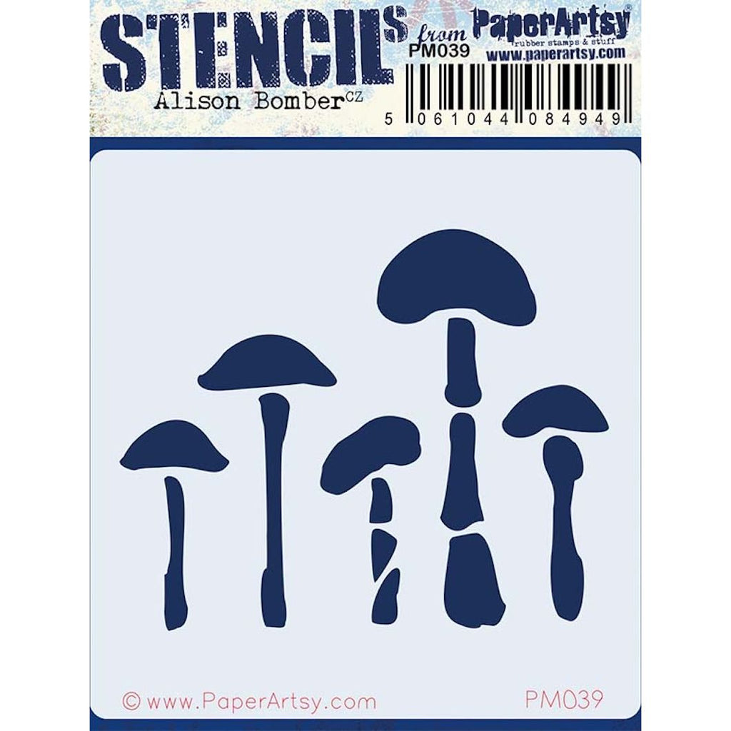 PaperArtsy Alison Bomber Mini Stencil pm039
