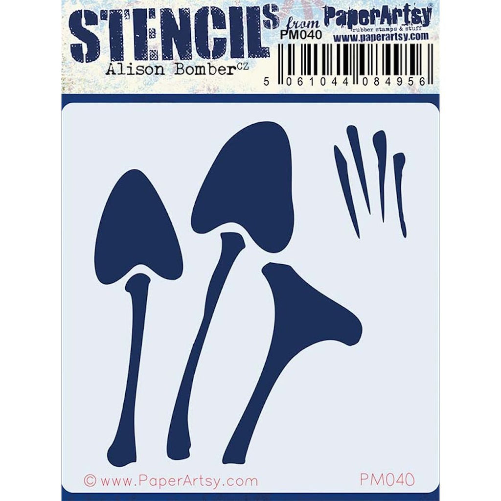 PaperArtsy Alison Bomber Mini Stencil pm040