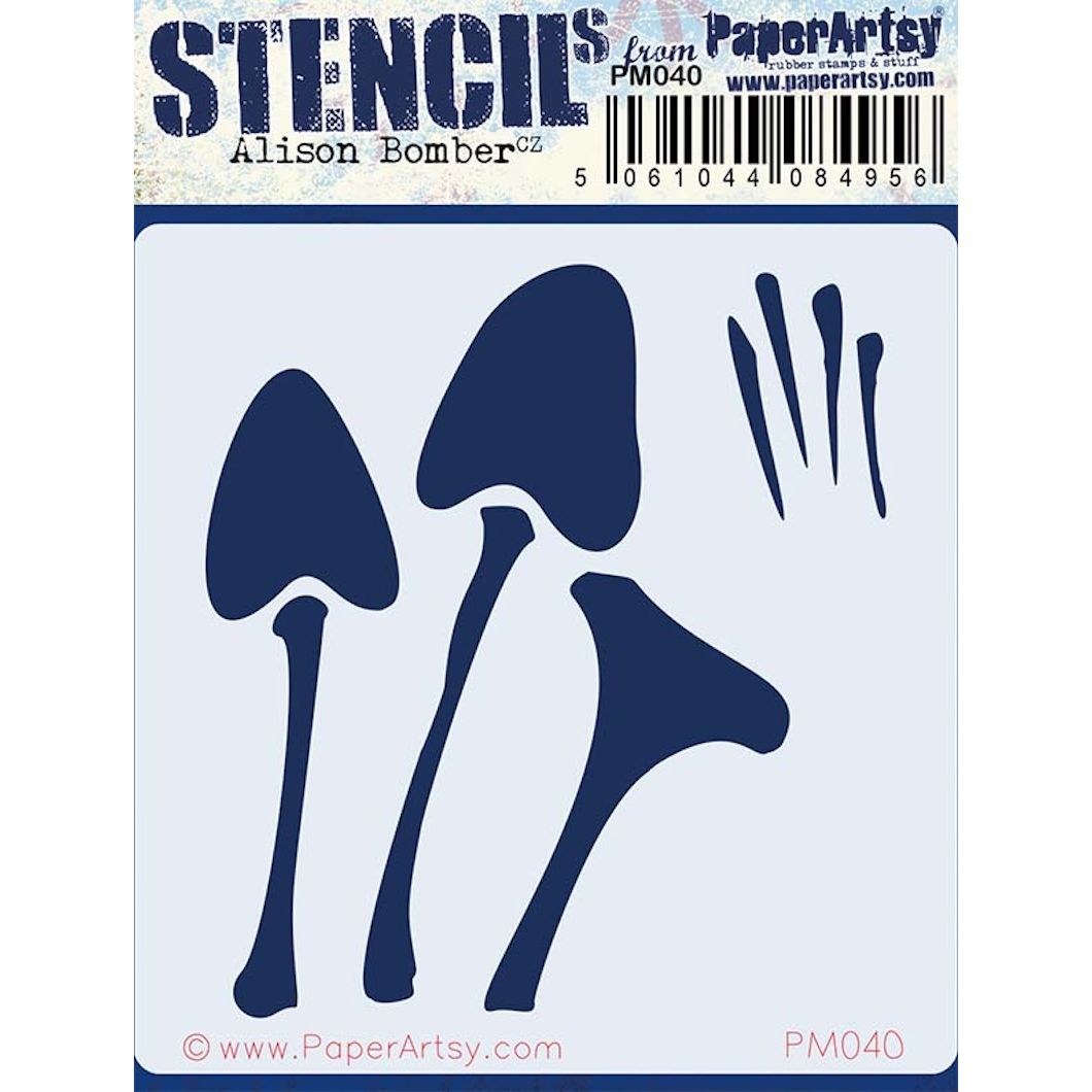 PaperArtsy Alison Bomber Mini Stencil pm040
