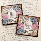 PaperArtsy Eclectica3 Scrapcosy Cling Stamps esc58 happy ever after floral cards
