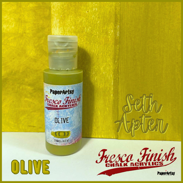 Paper Artsy Fresco Finish Olive Chalk Acrylic Paint ff228