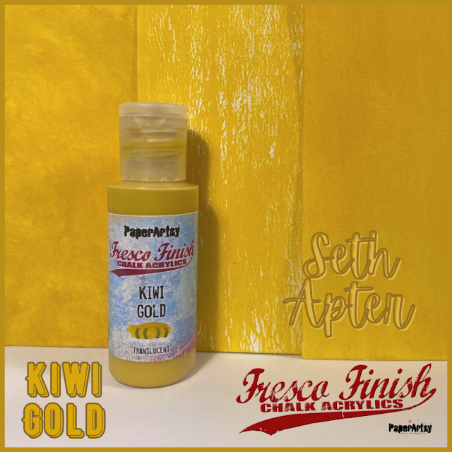 Paper Artsy Fresco Finish Kiwi Gold Chalk Acrylic Paint ff230
