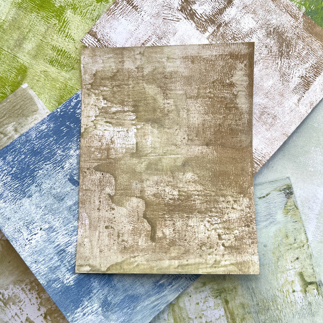 PaperArtsy Fresco Finish Twig Chalk Acrylic Paint ff239 brown painted cardstock