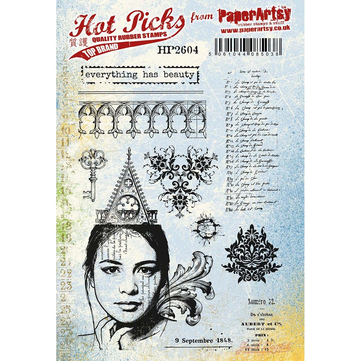 PaperArtsy Hot Pick 2604 Cling Stamps hp2604