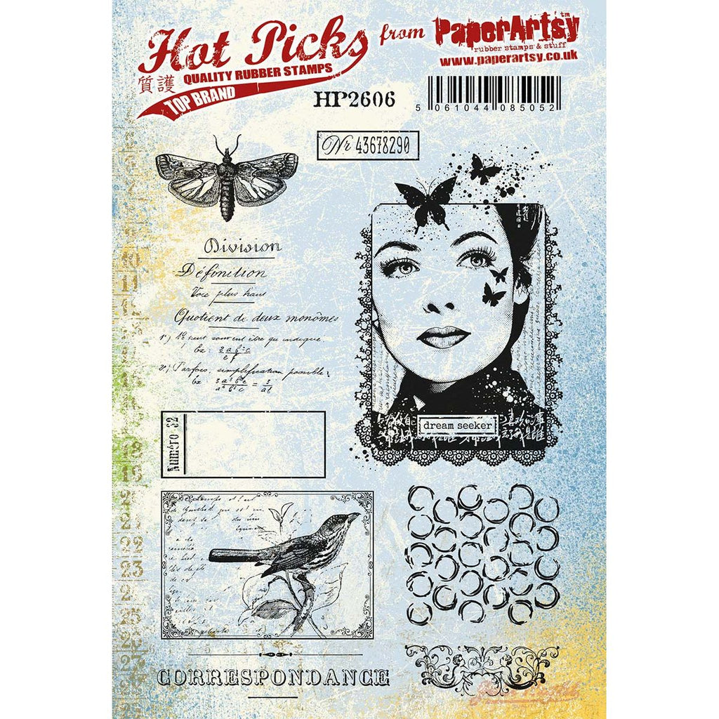 PaperArtsy Hot Pick 2606 Cling Stamps hp2606