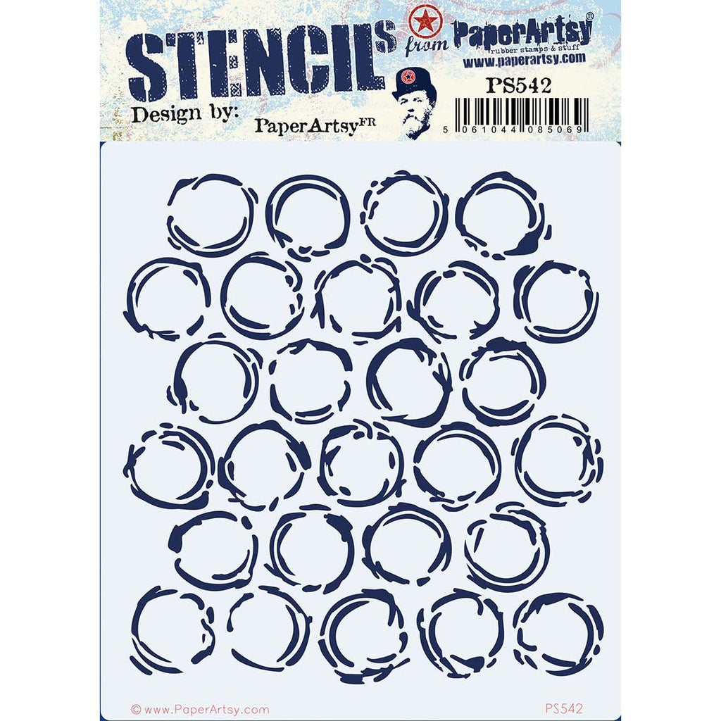 PaperArtsy Hot Pick Stencil ps542
