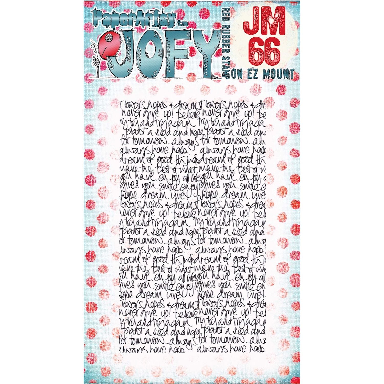 PaperArtsy JOFY Mini 66 Cling Stamp jm66