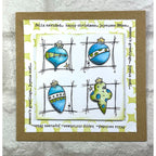 PaperArtsy JoFY 148 Cling Stamps jofy148 christmas ornament card