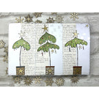 PaperArtsy JoFY 150 Cling Stamps jofy150  christmas tree trifold card