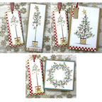 PaperArtsy JoFY 150 Cling Stamps jofy150 holiday greenery cards and tags