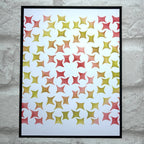 PaperArtsy JoFY Stencil ps524 colorful squares