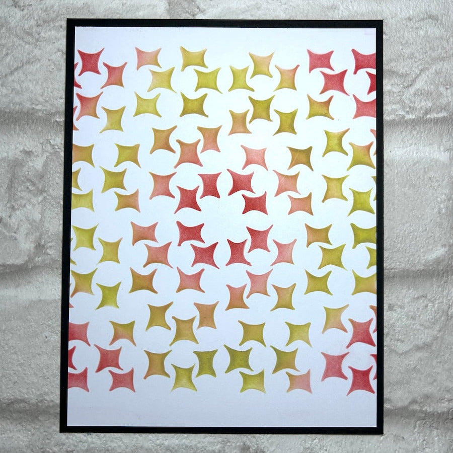 PaperArtsy JoFY Stencil ps524 colorful squares