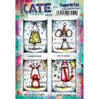 PaperArtsy Kate Crane Cling Stamps kc024