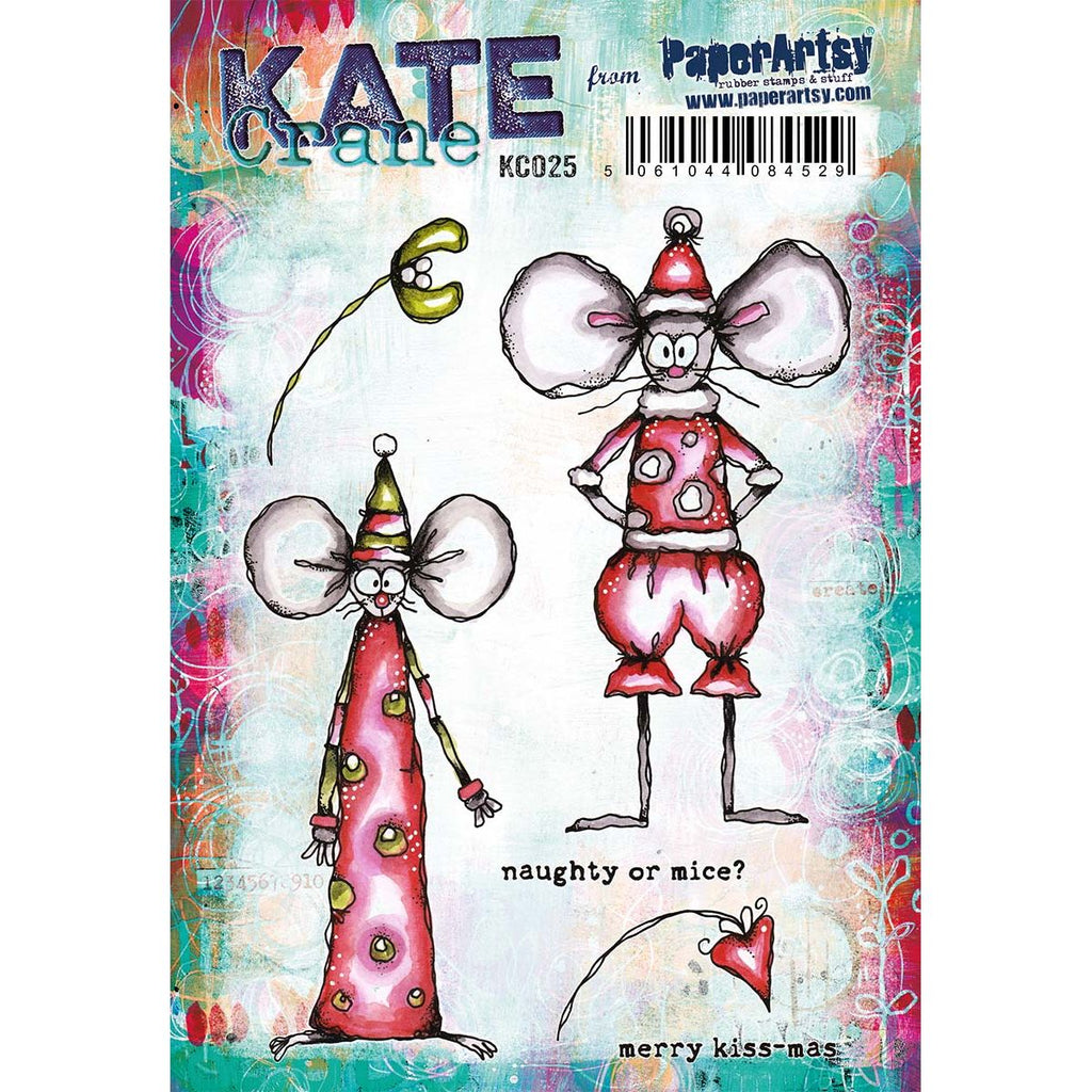 PaperArtsy Kate Crane Cling Stamps kc025