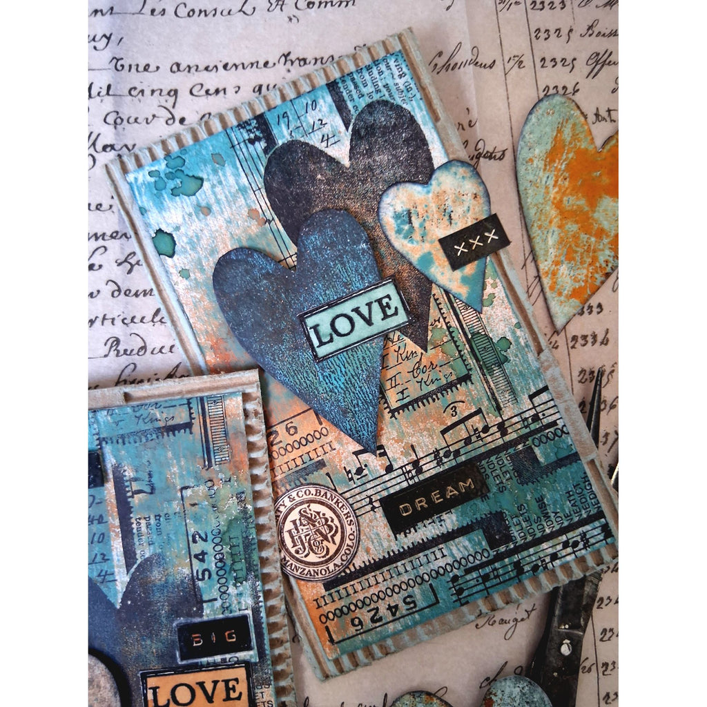 PaperArtsy Mags Woodcock Eclectica3 Cling Stamps emw005 big love
