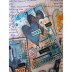 PaperArtsy Mags Woodcock Eclectica3 Cling Stamps emw005 big love