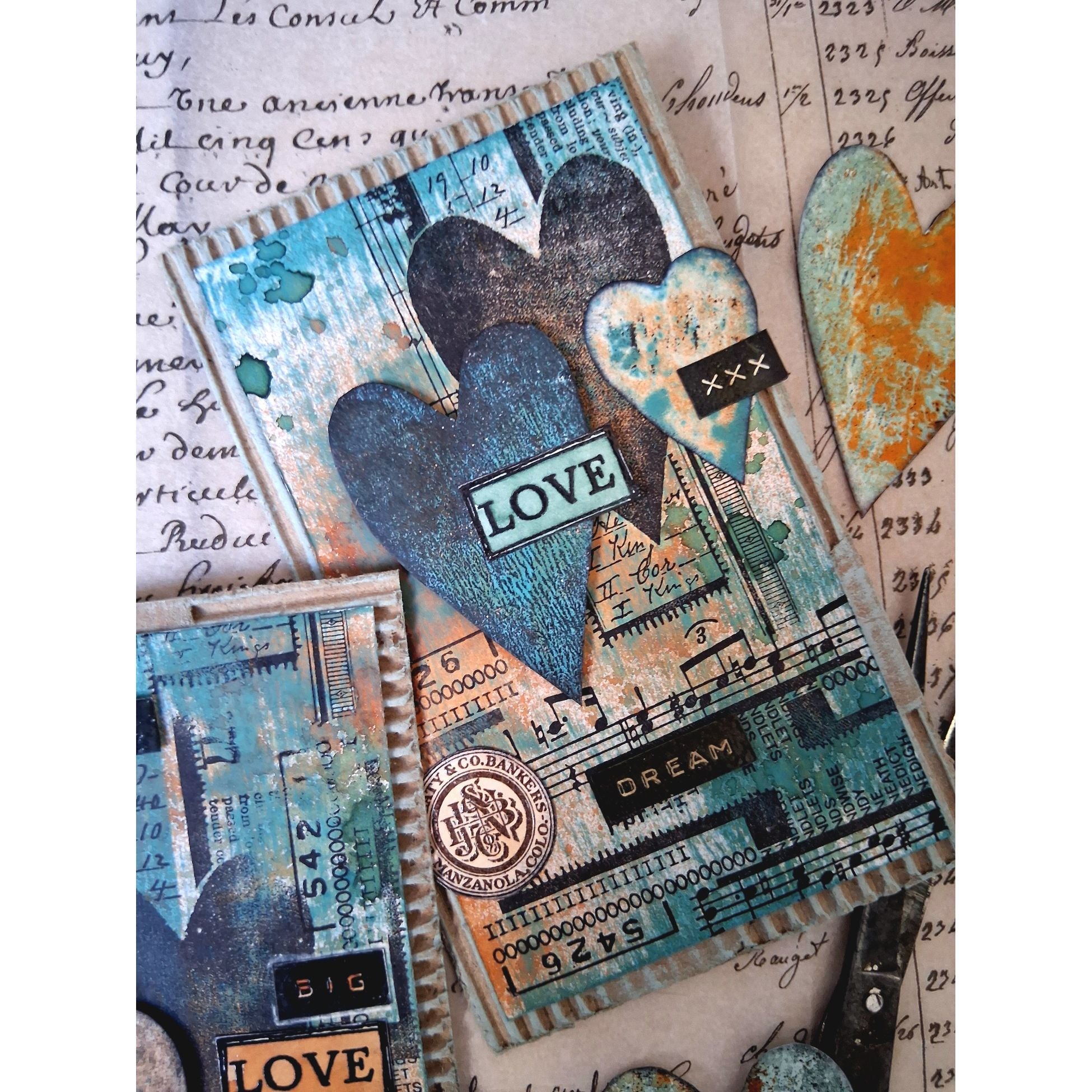 PaperArtsy Mags Woodcock Eclectica3 Cling Stamps emw005 big love