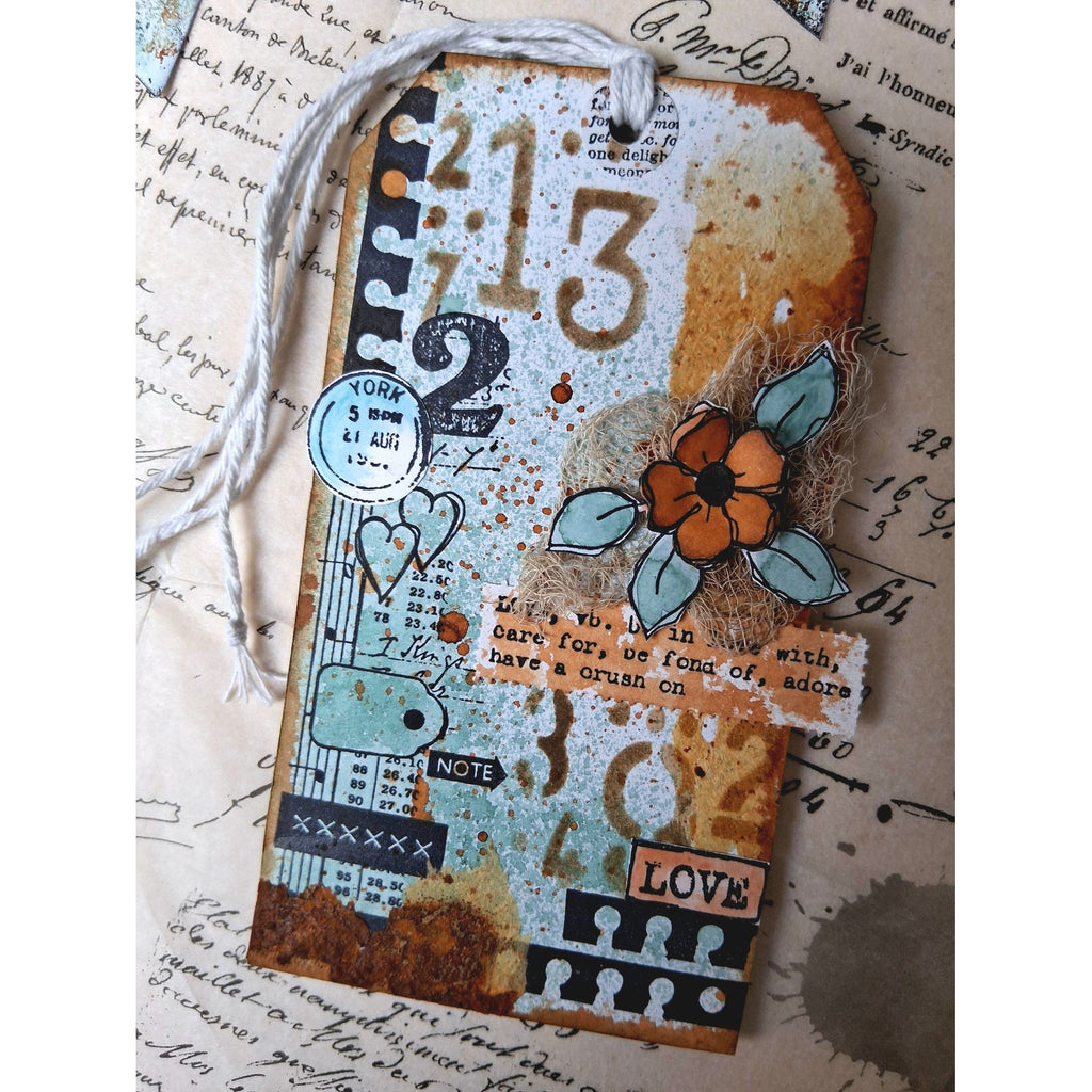 PaperArtsy Mags Woodcock Eclectica3 Cling Stamps emw006 note